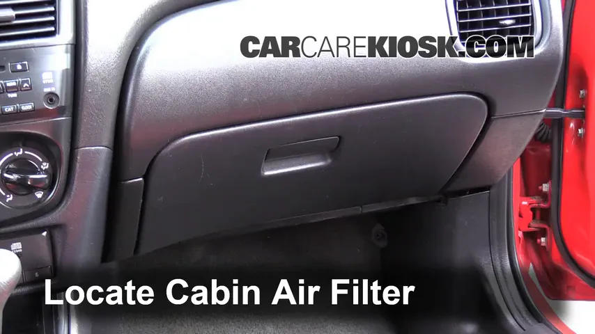 2006 Nissan Sentra S 1.8L 4 Cyl. Filtre à air (intérieur) Changement